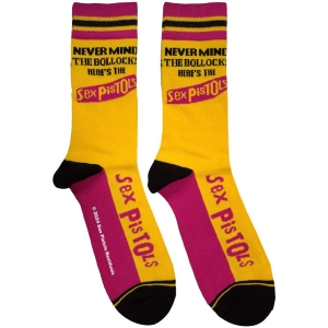 Sex Pistols - Nmtb Stripes Uni Yell Socks i gruppen MERCHANDISE / Merch / Punk hos Bengans Skivbutik AB (5583691)