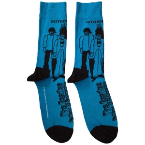 Beatles - Yellowsubmarine Sub & Band Outlines Uni Blue Socks i gruppen MERCHANDISE / Merch / Pop-Rock hos Bengans Skivbutik AB (5583693)