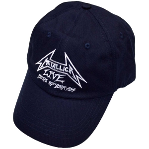 Metallica - Live Navy Baseball Cap i gruppen MERCHANDISE / Merch / Metal hos Bengans Skivbutik AB (5583710)