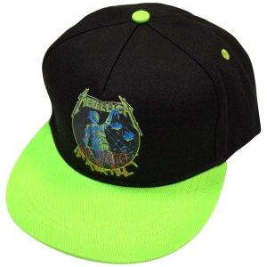 Metallica - And Justice For All Bl/Green Snapback Cap i gruppen MERCHANDISE / Merch / Metal hos Bengans Skivbutik AB (5583713)