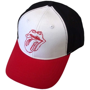 Rolling Stones - Classic Tongue Outline Red/Wht/Bl Baseball Cap i gruppen MERCHANDISE / Merch / Pop-Rock hos Bengans Skivbutik AB (5583716)