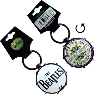 Beatles - Drop T/Sgt Pepper Drum Double-Sided Keychain i gruppen MERCHANDISE / Merch / Pop-Rock hos Bengans Skivbutik AB (5583877)