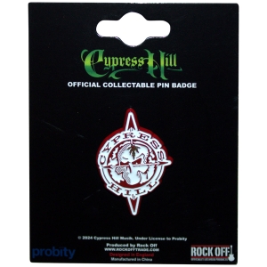 Cypress Hill - Skull Compass Pin Badge i gruppen MERCHANDISE / Merch / Hip Hop-Rap hos Bengans Skivbutik AB (5583898)