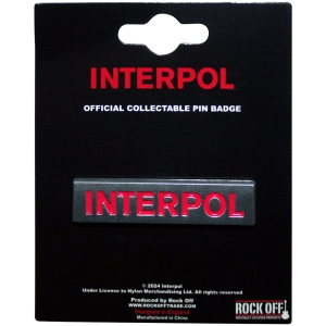 Interpol - Text Logo Pin Badge i gruppen MERCHANDISE / Merch / Pop-Rock hos Bengans Skivbutik AB (5583908)