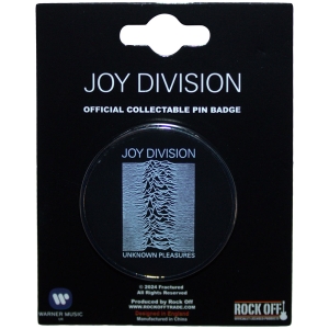 Joy Division - Unknown Pleasures Pin Badge i gruppen MERCHANDISE / Merch / Pop-Rock hos Bengans Skivbutik AB (5583910)