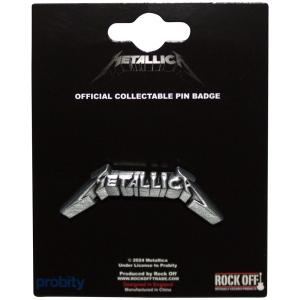 Metallica - 3D Logo Pin Badge i gruppen MERCHANDISE / Merch / Metal hos Bengans Skivbutik AB (5583929)