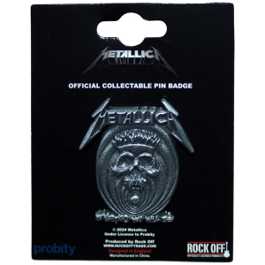 Metallica - In Vertigo Pin Badge i gruppen MERCHANDISE / Merch / Metal hos Bengans Skivbutik AB (5583932)