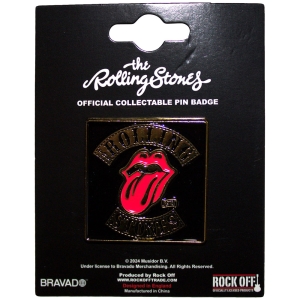 Rolling Stones - Tour 78 Gold Pin Badge i gruppen MERCHANDISE / Merch / Pop-Rock hos Bengans Skivbutik AB (5583952)