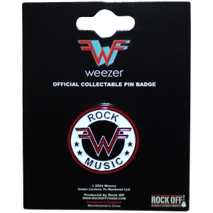 Weezer - Rock Music Emblem Pin Badge i gruppen MERCHANDISE / Merch / Pop-Rock hos Bengans Skivbutik AB (5583963)