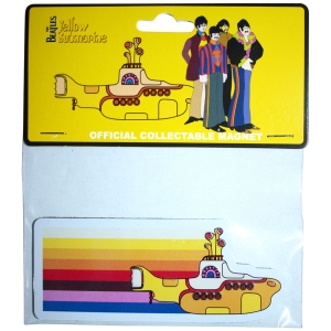 Beatles - Yellow Submarine Coloured Stripes Embossed Magnet i gruppen MERCHANDISE / Merch / Pop-Rock hos Bengans Skivbutik AB (5583966)