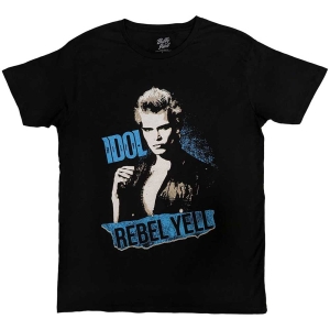 Billy Idol - Rebel Yell Blue Uni Bl T-Shirt i gruppen MERCHANDISE / T-shirt / Pop-Rock hos Bengans Skivbutik AB (5583982r)