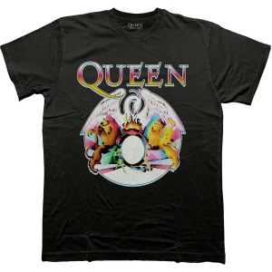 Queen - Multi Colour Crest Uni Bl T-Shirt i gruppen MERCHANDISE / T-shirt / Pop-Rock hos Bengans Skivbutik AB (5583990r)