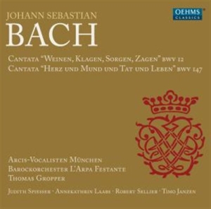 Bach - Cantatas Bwv 12 & 147 i gruppen Externt_Lager / Naxoslager hos Bengans Skivbutik AB (558605)