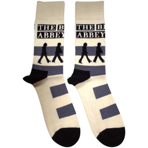 Beatles - Abbey Road Crossing Uni Natrl Socks (Size 40-44) i gruppen MERCHANDISE / Merch / Pop-Rock hos Bengans Skivbutik AB (5586270)