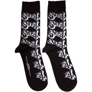 Ghost - Logo Pattern Uni Bl Socks (Size 40-44) i gruppen MERCHANDISE / Merch / Metal hos Bengans Skivbutik AB (5586283)