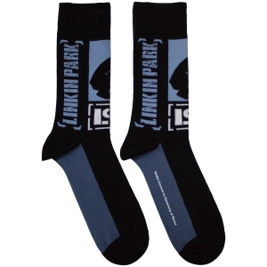 Linkin Park - Crouching Uni Bl Socks (Size 40-44) i gruppen MERCHANDISE / Merch / Metal hos Bengans Skivbutik AB (5586289)