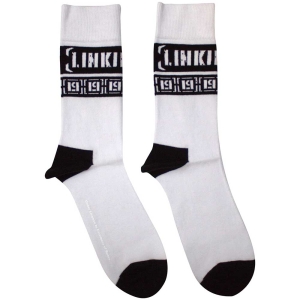 Linkin Park - Lp Repeat Uni Wht Socks (Size 40-44) i gruppen MERCHANDISE / Merch / Metal hos Bengans Skivbutik AB (5586290)