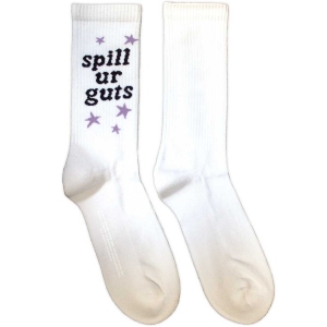 Olivia Rodrigo - Spill Your Guts Uni Wht Socks (Size 40-44) i gruppen MERCHANDISE / Merch / Pop-Rock hos Bengans Skivbutik AB (5586296)