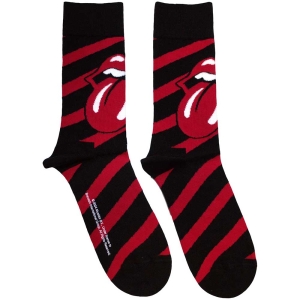 Rolling Stones - Stripes Uni Bl Socks (Size 40-44) i gruppen MERCHANDISE / Merch / Pop-Rock hos Bengans Skivbutik AB (5586302)