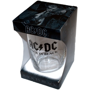 Ac/Dc - Back In Black Beer Glass i gruppen MERCHANDISE / Merch / Metal hos Bengans Skivbutik AB (5586315)