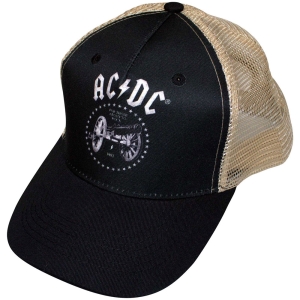 Ac/Dc - For Those About To Rock Bl/Sand Mesh-Back Cap i gruppen MERCHANDISE / Merch / Metal hos Bengans Skivbutik AB (5586317)