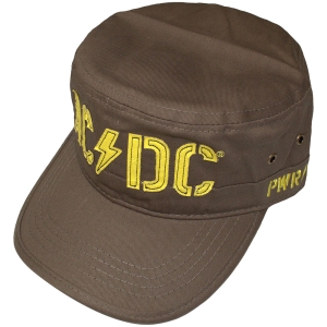 Ac/Dc - Pwr Up & Stencil Logo Military Green Military Cap i gruppen MERCHANDISE / Merch / Metal hos Bengans Skivbutik AB (5586318)