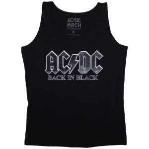 Ac/Dc - Back In Black Lady Bl Tank Top i gruppen MERCHANDISE / T-shirt / Metal hos Bengans Skivbutik AB (5586328r)