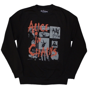 Alice In Chains - Albums Montage Uni Bl Sweatshirt i gruppen MERCHANDISE / T-shirt / Pop-Rock hos Bengans Skivbutik AB (5586333r)