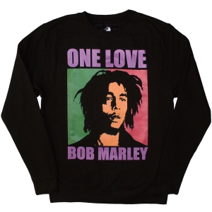 Bob Marley - One Love Uni Bl Sweatshirt i gruppen MERCHANDISE / Hoodies / Reggae hos Bengans Skivbutik AB (5586334r)