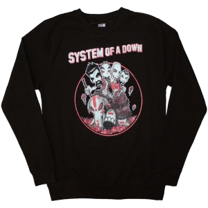 System Of A Down - Mushroom People Uni Bl Sweatshirt i gruppen MERCHANDISE / Hoodies / Metal hos Bengans Skivbutik AB (5586338r)