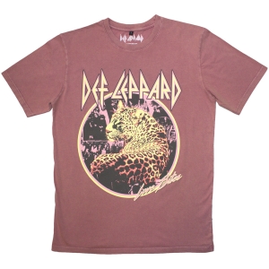 Def Leppard - Love Bites Stone Wash Uni Kashmir Red T-Shirt i gruppen MERCHANDISE / T-shirt / Metal hos Bengans Skivbutik AB (5586752r)