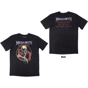 Megadeth - Black Friday Stone Wash Uni Char T-Shirt i gruppen MERCHANDISE / T-shirt / Metal hos Bengans Skivbutik AB (5586774r)