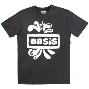 Oasis - Logo Splat Stone Wash Uni Char T-Shirt i gruppen MERCHANDISE / T-shirt / Pop-Rock hos Bengans Skivbutik AB (5586777r)