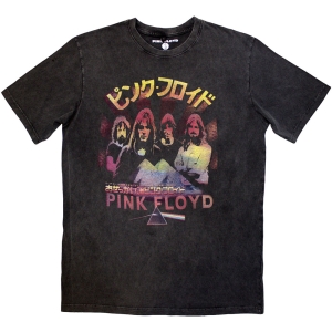 Pink Floyd - Japan Poster Stone Wash Uni Char T-Shirt i gruppen MERCHANDISE / T-shirt / Pop-Rock hos Bengans Skivbutik AB (5586780r)