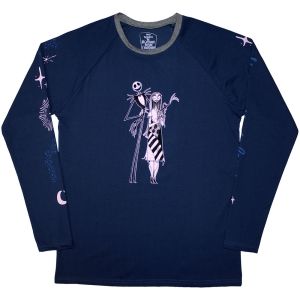 The Nightmare Before Christmas - Celestrial Uni Navy Longsleeve i gruppen MERCHANDISE / T-shirt / Film-Musikkkal hos Bengans Skivbutik AB (5586793r)