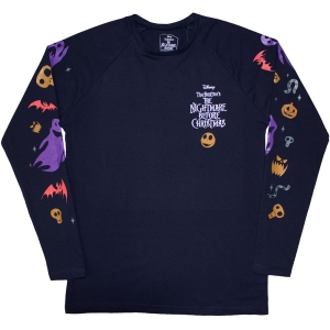 The Nightmare Before Christmas - Ghouls Uni Navy Longsleeve i gruppen MERCHANDISE / T-shirt / Film-Musikkkal hos Bengans Skivbutik AB (5586795r)