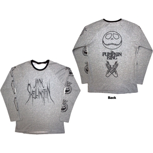 The Nightmare Before Christmas - Pumpkin King Uni Grey Longsleeve i gruppen MERCHANDISE / T-shirt / Film-Musikkkal hos Bengans Skivbutik AB (5586796r)