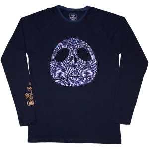 The Nightmare Before Christmas - Rhinestone Jack Uni Navy Longsleeve i gruppen MERCHANDISE / T-shirt / Film-Musikkkal hos Bengans Skivbutik AB (5586797r)