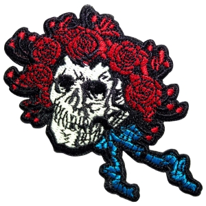 Grateful Dead - Bertha Skull Small Woven Patch i gruppen MERCHANDISE / Merch / Pop-Rock hos Bengans Skivbutik AB (5587231)