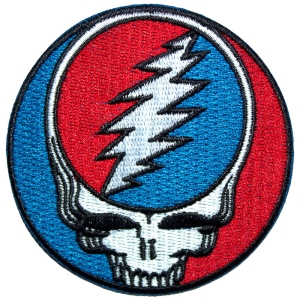 Grateful Dead - Steal Your Face Classic Woven Patch i gruppen MERCHANDISE / Merch / Pop-Rock hos Bengans Skivbutik AB (5587233)