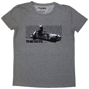 The 1975 - Car Photo Lady Grey T-Shirt i gruppen MERCHANDISE / T-shirt / Pop-Rock hos Bengans Skivbutik AB (5587242r)