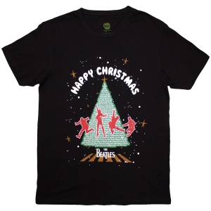 Beatles - Christmas Tree Uni Bl T-Shirt i gruppen MERCHANDISE / T-shirt / Pop-Rock hos Bengans Skivbutik AB (5587252r)