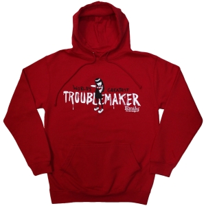 Emily The Strange - Troublemaker Uni Red Hoodie i gruppen MERCHANDISE / Hoodies / TV-serie hos Bengans Skivbutik AB (5587262r)