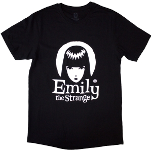 Emily The Strange - Halo Logo Uni Bl T-Shirt i gruppen MERCHANDISE / T-shirt / TV-serie hos Bengans Skivbutik AB (5587264r)