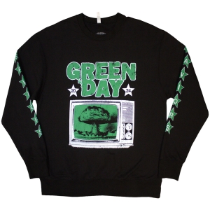 Green Day - Tv Explosion Uni Bl Sweatshirt i gruppen MERCHANDISE / Hoodies / Punk hos Bengans Skivbutik AB (5587273r)