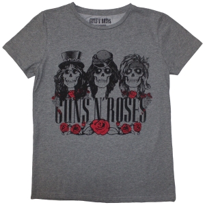 Guns N Roses - Hell Group Lady Grey T-Shirt i gruppen MERCHANDISE / T-shirt / Metal hos Bengans Skivbutik AB (5587275r)