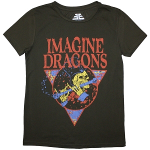 Imagine Dragons - Skeleton Flute Lady Green T-Shirt i gruppen MERCHANDISE / T-shirt / Pop-Rock hos Bengans Skivbutik AB (5587277r)