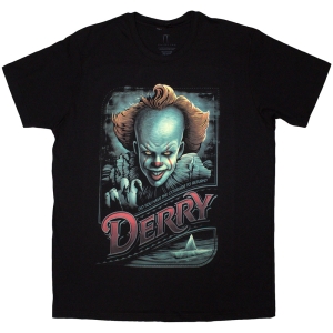 It - Pennywise Derry Uni Bl T-Shirt i gruppen MERCHANDISE / T-shirt / Film-Musikkkal hos Bengans Skivbutik AB (5587278r)