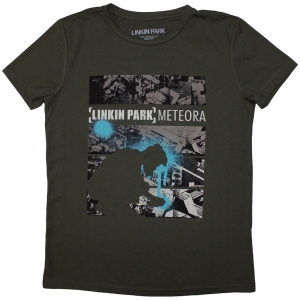 Linkin Park - Meteora Drip Collage Lady Green T-Shirt i gruppen MERCHANDISE / T-shirt / Metal hos Bengans Skivbutik AB (5587282r)