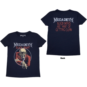 Megadeth - Black Friday Lady Navy T-Shirt i gruppen MERCHANDISE / T-shirt / Metal hos Bengans Skivbutik AB (5587284r)